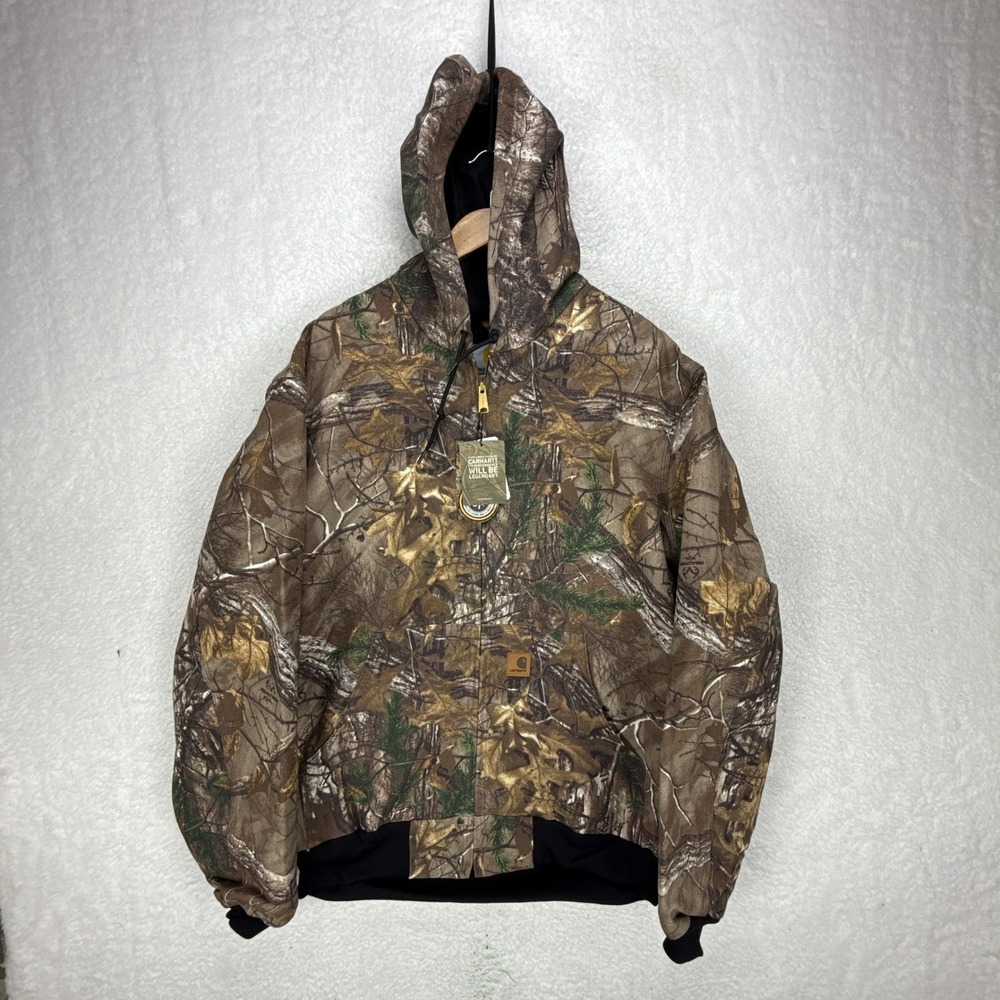 Carhartt Hunting Jacket Thermal Lined Mens XLT J220 977 RealTree Camo NWT‎ NOS